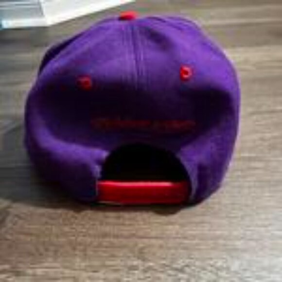 Mitchell & Ness Toronto Raptors Snapback Hat Purple Red Vintage - Picture 4 of 6